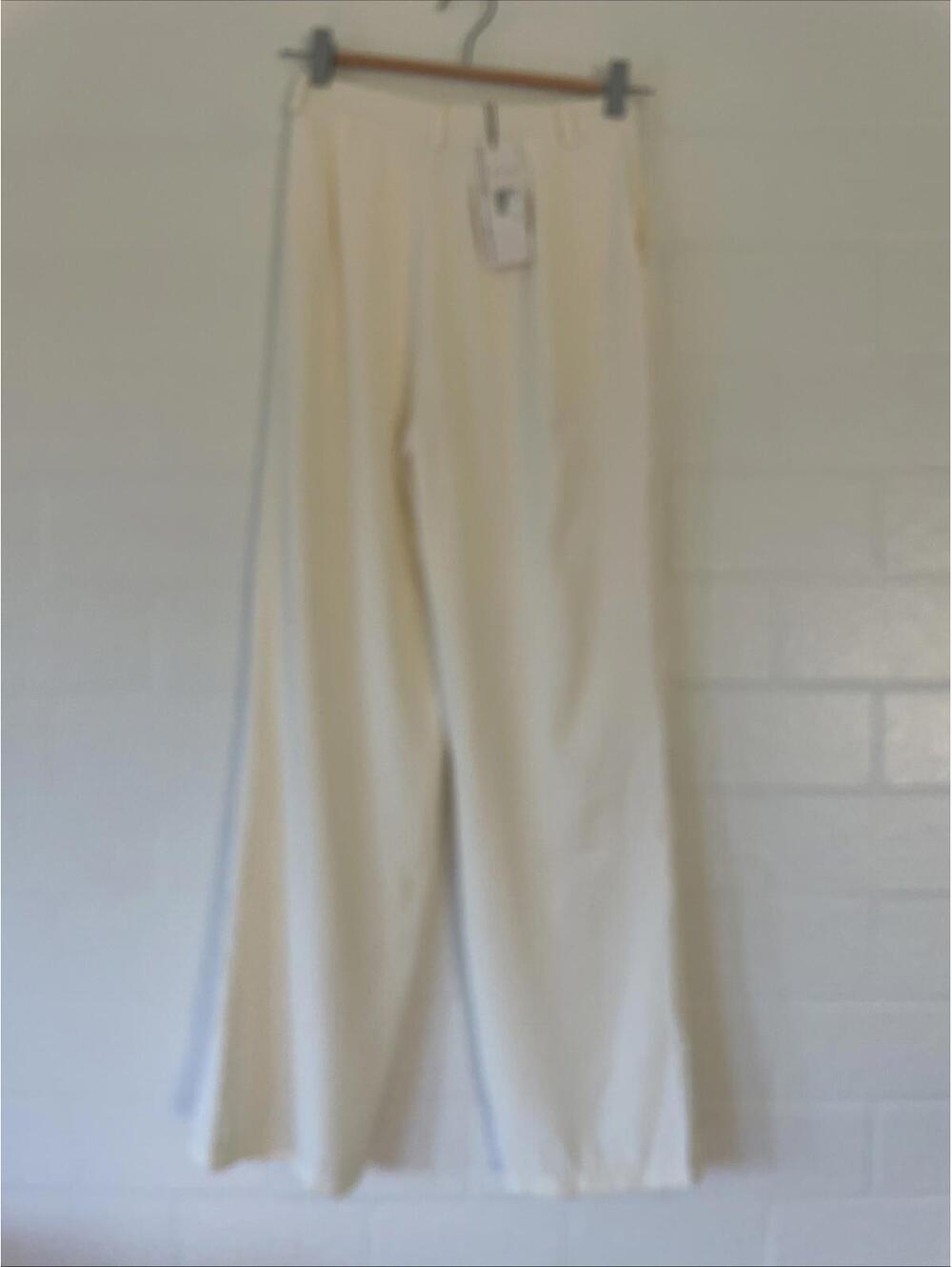 Revolve SNDYS Roma Pants in Ivory  Wide Leg Trousers size XXS NWT $148 msrp - Picture 5 of 10
